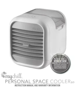 Homedics PAC-25 mychill Personal Space Cooler manual Image