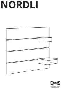 IKEA 903.727.98 Nordli Headboard Manual Image