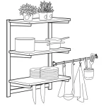 IKEA KUNGSFORS Stainless Steel Shelf manual Thumb