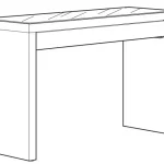 IKEA MALM 120x41cm Dressing Table Manual Thumb