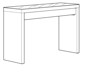 IKEA MALM 120x41cm Dressing Table Manual Image