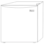 Magic Chef Refrigerator MCBR170WMD and MCBR170BMD Manual Image