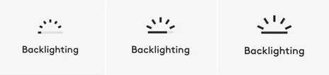 Backlighting examples