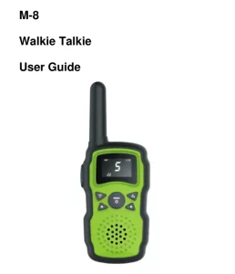 Wishhouse Walkie Talkie M-8 Manual Image