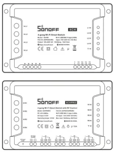 SONOFF 4CHPRO 4 Gang WiFi Smart Switch Manual Image