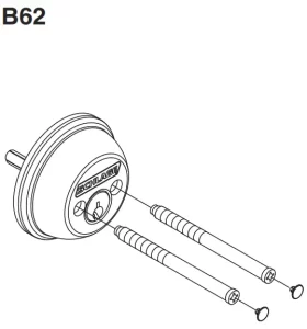 Single Cylinder Deadbolt B60/B60CS/B60F/B62 Manual Image
