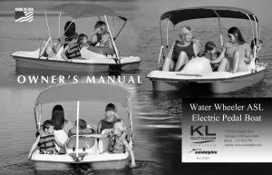 Water Wheeler ASL Electric Pedal Boat Manual Image