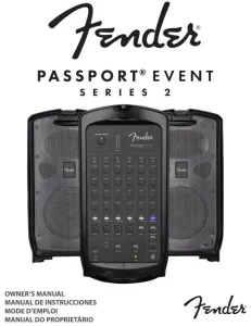 fender Passport Event Series 2 Manual Image