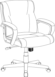 Amazon B001FHPVEU Mid Back Office Chair Manual Image