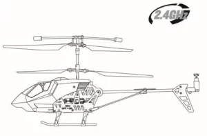 kmart 43149568 2.4GHz Remote Control Helicopter Manual Image