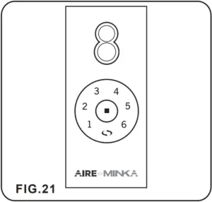 minka Aire T301C Remote Control Manual Image