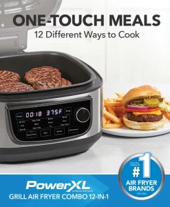 PowerXL ONE-TOUCH MEALS Grill Air Fryer COMBO 12-in-1 manual Image