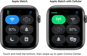 Use Control Center on Apple Watch manual Image