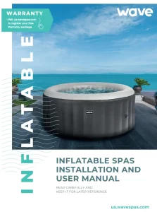 wave Atlantic 2-4 Person Round Inflatable Hot Tub Manual Image