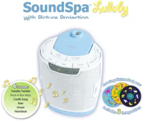 Homedics SS-3000 SoundSpa Lullaby with Picture Projection manual Image