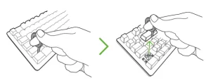 How to replace keycaps on a Razer keyboard manual Image