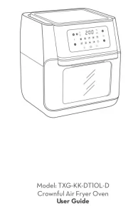 Crownful Air Fryer Oven TXG-KK-DT10L-D Manual Image