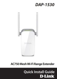 D-Link Mesh Wi-Fi Range Extender DAP-1530 manual Image