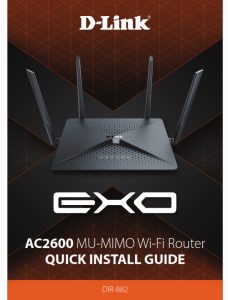 EXO D-Link AC2600 MU-MIMO Wi-Fi Router Manual Image