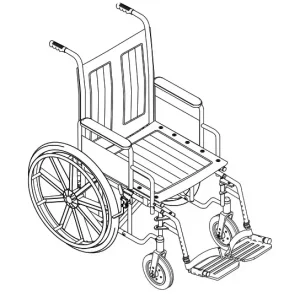 Everest Jennings Traveler HD Wheelchair Manual Image