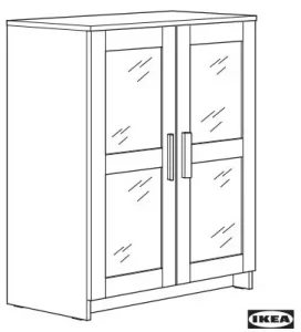 IKEA BRIMNES Cabinet with Doors Manual Image