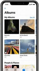 Organize photos in albums on iPod touch manual Image