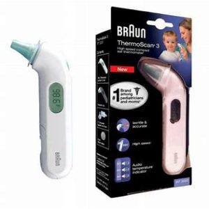 BRAUN IRT3030 ThermoScan 3 Ear Thermometer Manual Image