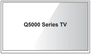 SHARP Q5000 Series TV manual Image