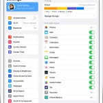 Manage Apple ID and iCloud settings on iPad manual Thumb