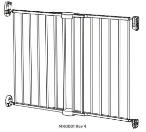 munchkin Extending Metal Push to Close Gate manual Image