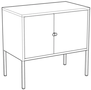 IKEA 70328669 LIXHULT Cabinet Manual Image