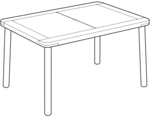 IKEA FLISAT Children’s Table Manual Image