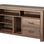Metal, Glass and Wood Finish TV Stand NS-HWMG1663 Manual Image