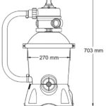 Bestway 58515 3028 L-H Sand Filtering Pump Multicolor Manual Thumb