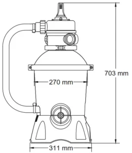 Bestway 58515 3028 L-H Sand Filtering Pump Multicolor Manual Image