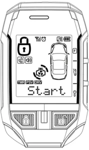 COMPUSTAR PRO T11 2-Way LCD, 3-Mile Range Remote Kit Manual Image