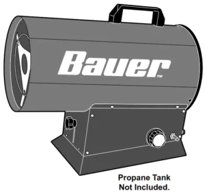 Harbor Freight Bauer 30K-60K BTU Forced Air Propane Portable Heater Manual Image