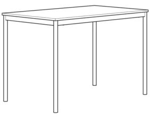 IKEA 094.203.94 SANDSBERG Table Manual Image
