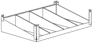 IKEA BROR Shelf Divider 85x55x18cm Manual Image