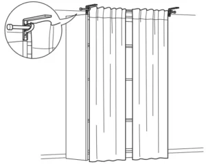 IKEA Betydlig Wall Celling Braket Manual Image