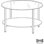 IKEA 002.133.13 VITTSJO Coffee Table Manual Thumb