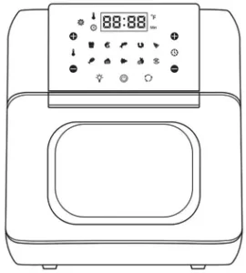 Innsky IS-AF001 10.6 Quart Air Fryer Oven Manual Image