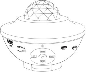 BL-XK01 Music Starry Projector Manual Image