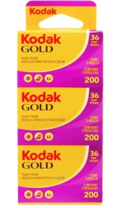 KODAK GOLD 200 Film / 3 pack / GB135-36-Vertical packaging Manual Image