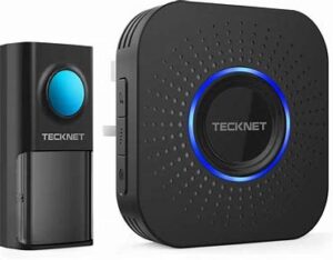 TECKNET Wireless Doorbell Waterproof Wall Plug-in Cordless Manual Image