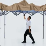 ABCCANOPY AHZXS-Khaki Easy Pop up Outdoor Canopy Tent Manual Thumb
