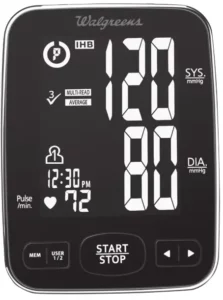 Well at Walgreens Premium Arm Blood Pressure Monitor WGNBPA-750 Manual Image