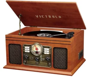 Victrola Nostalgic 6-in-1 Bluetooth Record Player & Multimedia Center Manual Image