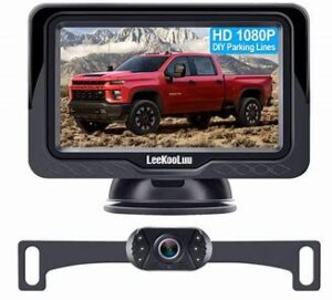 Backup Camera Rear View Monitor Kit HD 1080P Waterproof Night Vision Manual Image