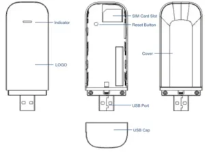 tukzer 4G LTE Wireless USB Dongle Stick Manual Image